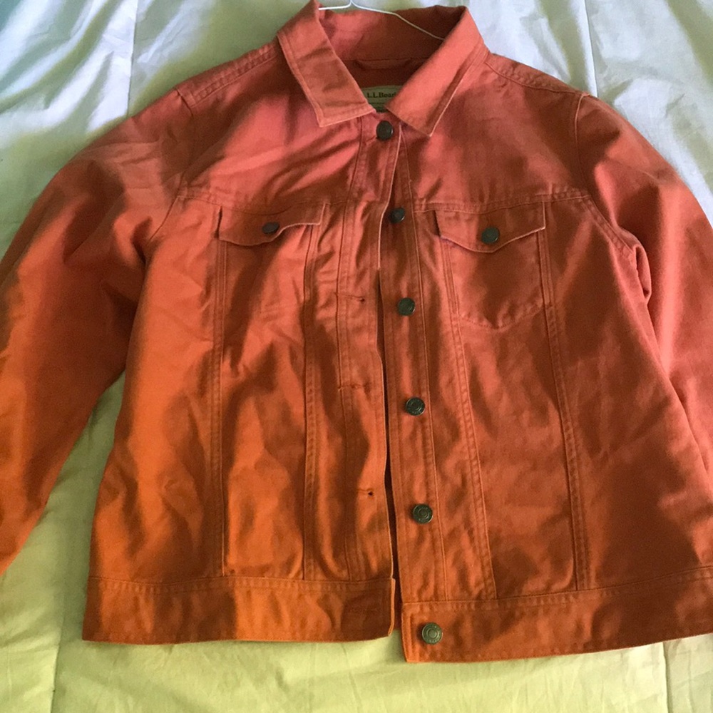 Orange Denim Jacket